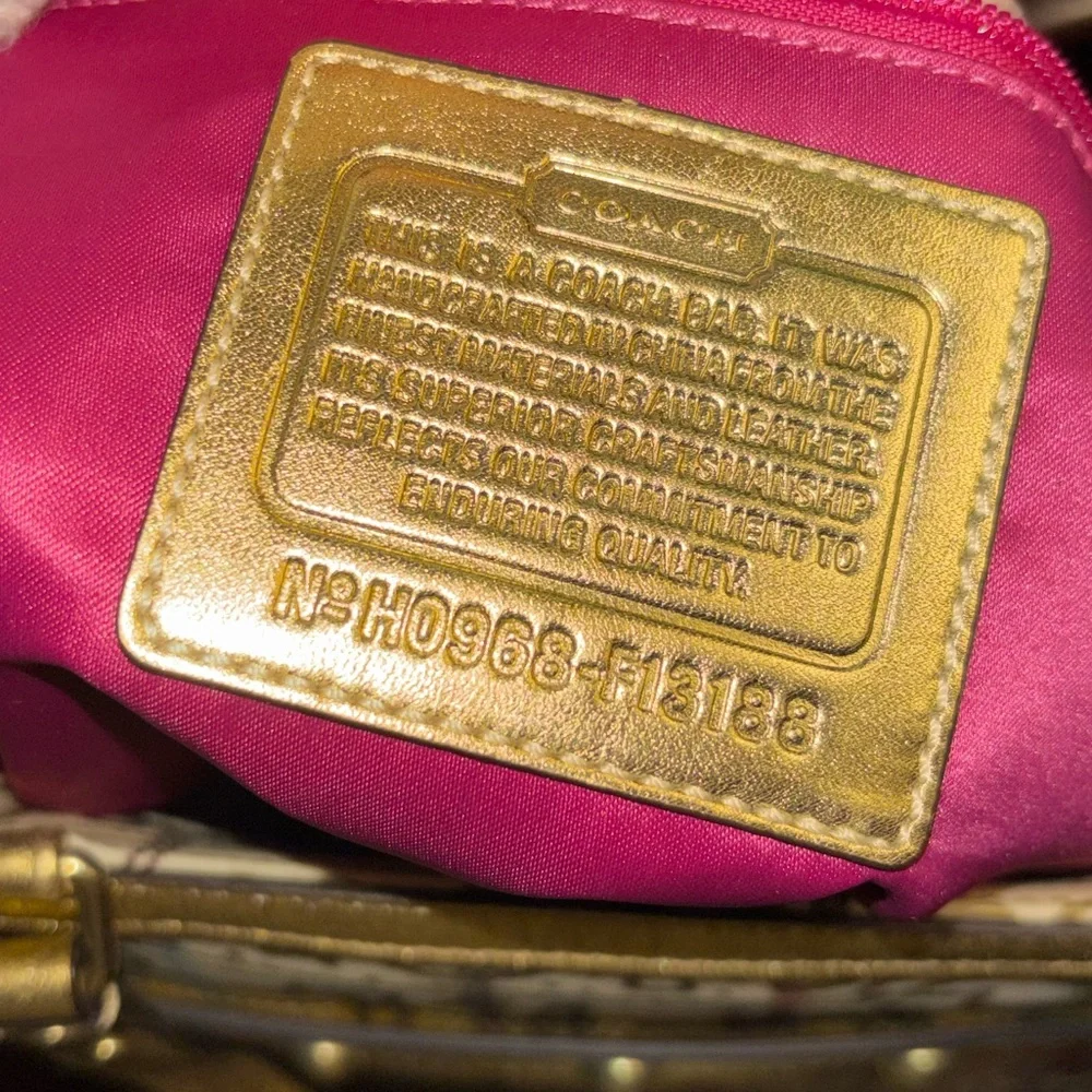 Coach 🆕 2009 Coach Heritage Tattersall Graffiti Tote  NWT Y2K limited